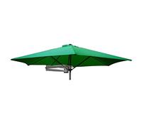 Parasols Outdoor Patio Wall Mount Umbrella for Wall Balcony Door Yard Sun Shade with Tilt and Aluminium Pole, 7ft / 2.2m (Color : Green)