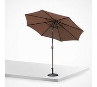 Parasols Umbrella Market Patio Outdoor Garden Lawn Table Sun Canopy UV Protective 270cm*230cm (Color : Coffee Color)