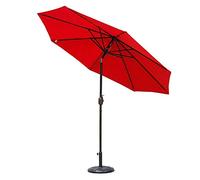 Parasols Umbrella Market Patio Outdoor Garden Lawn Table Sun Canopy UV Protective 270cm*230cm (Color : Wine Red)