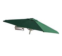 Parasols Wall Mount Patio Umbrella - Outdoor Garden Balcony Tilting Sunshade Umbrella, 7ft / 220cm (Color : Green)