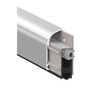 Paraspifos COMAX superpuesto para puertas de madera color PLATA ajustable COMAGLIO Modelo 1450AR103 longitud ajustable desde un mínimo de 83 cm hasta un máximo de 103 cm