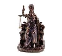 Parastone Justitia - Figura decorativa (bronce, 17,5 cm), diseño de diosa de la justicia
