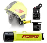 PARAT Paralux PX1 - Juego de bomberos para Rosenbauer H30 Links | Lámpara LED de trabajo con 120 lúmenes | Linterna LED con protección EX | Lámpara impermeable para casco | Incluye pilas, adaptador y