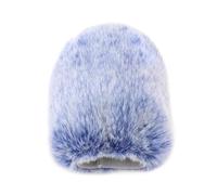 Paraviento Microfono Pelo 1 Uds. Parabrisas peludo con correa de bucle elástico for micrófono condensador parabrisas forma cilíndrica cubierta for silenciador viento(Blue)
