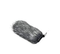 Paraviento Microfono Pelo Accesorio de micrófono parabrisas for en cámara, filtro pop suave profesional fácil usar for periodistas interiores y exteriores(18CM)