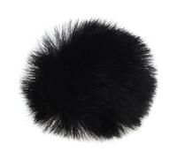 Paraviento Microfono Pelo Micrófono Lavalier con Clip de 3 piezas, protector viento for exteriores, micrófono solapa peluda, Mini cubierta, parabrisas piel(3Pcs Black)