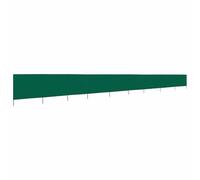Paravientos 9 Paneles Tela No Tejida 1200x120 cm | Postes de Madera, Plegable para Playa, Protección contra Viento y Brisa