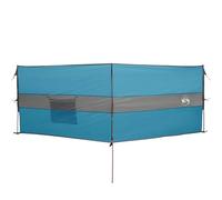 Paravientos de camping 344 x 120 cm azul impermeable - Pared exterior para baños móviles y duchas - Protección contra el viento y las miradas - Ideal para camping, jardín y playa