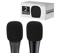 Paravientos de Espuma Geekria para Sennheiser E 935/E 945/E 845-S, 2 | La espuma acústica reduce explosiones de aire sin sonido apagado; hipoalergénica, ayuda a proteger contra humedad y suciedad