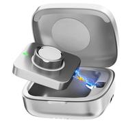 PARBTG Funda de carga compatible con cargador oficial Oura Ring Gen 3 y 4, caja de carga portátil con capacidad de 1000 mAh, se adapta a todos los tamaños de anillo (cargador oficial no incluido)
