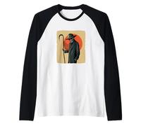 Parca divertida con guadaña para un encuentro oscuro Camiseta Manga Raglan