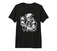 Parca Reloj de Arena gótico Muerte ilustración Camiseta Premium
