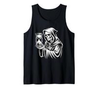 Parca Reloj de Arena gótico Muerte ilustración Camiseta sin Mangas