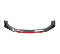 parCarrocería de Labios Apto para T0yota Yaris 04-22 Parachoques Delantero del Coche Labio Auto Barbilla alerón Divisor difusor Cuerpo Kit embellecedor Protector Presa de Aire(Carbon Fiber and Red)