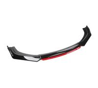 parCarrocería de Labios Apto para T0yota Yaris 04-22 Parachoques Delantero del Coche Labio Auto Barbilla alerón Divisor difusor Cuerpo Kit embellecedor Protector Presa de Aire(Gloss Black and Red)