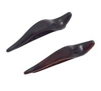 Parcelona French Brill Beak Pequeo juego de 2 clips de garra de cabello de chaquetera lateral de cocodrilo hechos en Francia (concha de tortugas ne