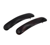 Parcelona French Elegant Duo - Juego de 2 pinzas para el pelo (10,16 cm, acetato de celuloide), diseño de concha de tortuga y acetato de celuloide negro, a la moda, duradero, antideslizante,
