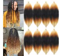 Parceria Pelo afro Twist elástico de 30 pulgadas, 8 paquetes de cabello trenzado Marley Twist preesponjado, cabello rizado de resorte, cabello afro Twist para rastas sintéticas (30 pulgadas (paquete