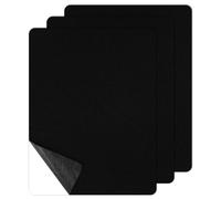 Parche Adhesivo de Tela, 3 Piezas Tela Adhesiva Parches Autoadhesivos de Tela de Lino, para Sofás, Coches, Cortinas, 20 x 28 cm, Negro
