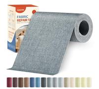 Parche Adhesivo Tela Gris Oscuro, 10x200cm Tela Adhesiva para Tapizar Autoadhesivo, Kit de Reparación de Parche de Lino Autoadhesivo para Muebles, Toldo, Asientos De Coche, Sillas, SofáS, Cojines
