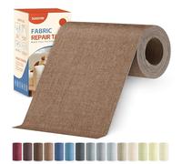Parche Adhesivo Tela MarróN Camello, 10x200cm Tela Adhesiva para Tapizar Autoadhesivo, Kit de Reparación de Parche de Lino Autoadhesivo para Muebles, Toldo, Asientos De Coche, Sillas, SofáS, Cojines