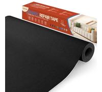 Parche Adhesivo Tela Negro, 40x200cm Tela Adhesiva para Tapizar Autoadhesivo, Kit de Reparación de Parche de Lino Autoadhesivo para Muebles, Toldo, Asientos De Coche, Sillas, SofáS, Cojines