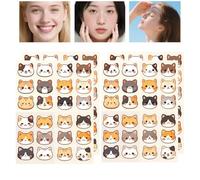 Parche Antiacné,20 Parches con Estampado de Gato para Espinillas,Tratamiento para Espinillas - Uso Diurno y Nocturno, para Viajes, Hombres y Mujeres