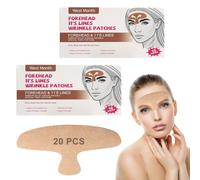 Parche Antiedad Frente 20 Unidades, Forehead Wrinkle Patch de Silicona con Colágeno Parches Antirugas Nocturnos für Stirnfalten Kinesiologie Tape Gesicht, Anti Falten para Hombre y Mujer