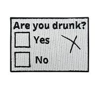 Parche Are you Drunk? | Parches Termoadhesivos de Planchado para Ropa | Aplique Codera Rodillera Bordado DIY | Finally Home