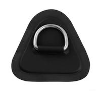 Parche autoadhesivo de acero inoxidable con cuerda elástica para kayak, barco, balsa, paddleboard, canoa, cubierta, aparejo, punto de fijación, color blanco, negro, rojo, amarillo, naranja, verde