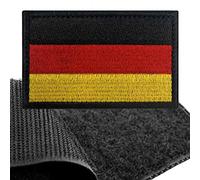 Parche Bandera Alemania para Ropa Ejercito - 8 x 5 cm - Escudo Bordado Militar Táctico Colores Originales Chaqueta Mochila Crossfit Aplicaciones para Coser Emblema Nacional Apliques Costura