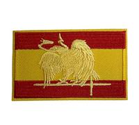 Parche Bandera de España del cuerpo Militar de Especialistas 8x5 cm | Muy Adherentes | Patch Stickers Para Decorar Tu Ropa | Fáciles de Poner en Chaquetas Pantalones Camisas y Objetos de Tela