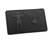 Parche Blackbeard PVC Parche Pirata [Blackout Subdued] compatible con Velcro Parches para Mochilas Parches para Gorras Parches Tácticos para Sombreros Parches de Portaplacas Black Beard Parche