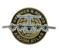 Parche Bordado A400M ATLAS Defence & Space, parhce de 7 Cm, con pega térmica