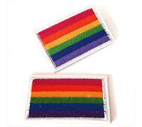 Parche Bordado Bandera Arcoíris Orgullo Gay LGBT 5.5cm Para Planchar o Coser