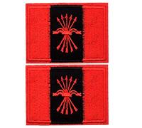 Parche Bordado Bandera Falange Española 5.5cm Para Planchar o Coser