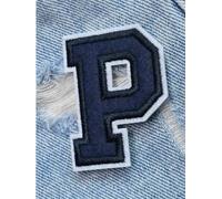 Parche bordado con apliques florales, Parche con letras bordadas, paquete de 2 parches for ropa plancha del alfabeto, 5, cm(P)