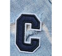 Parche bordado con apliques florales, Parche con letras bordadas, paquete de 2 parches for ropa plancha del alfabeto, 5, cm(C)