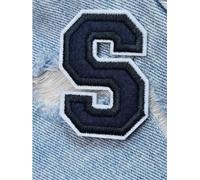 Parche bordado con apliques florales, Parche con letras bordadas, paquete de 2 parches for ropa plancha del alfabeto, 5, cm(S)