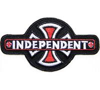 Parche bordado con el logotipo de la cruz Independent para motociclista, para coser o planchar