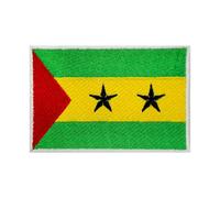 Parche bordado con la bandera de Santo Tomé y Príncipe, para planchar o coser