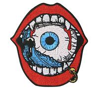 Parche bordado con texto en inglés"Eat Eyeball" para planchar o coser