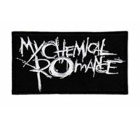 Parche bordado con texto en inglés «My Chemical Romance Kiss Rockb» para planchar