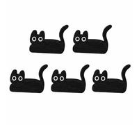 Parche bordado de gato negro, bonitos parches bordados de animales, para ropa, mochilas, sombreros (estilo 3)