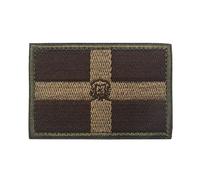 Parche bordado de la bandera de República Dominicana, gancho de bucle para coser en el hombro, insignias emblemas, brazalete, parches tácticos para mochilas, sombrero, ropa, chaquetas