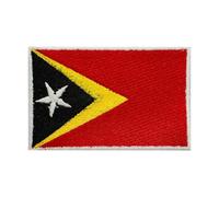Parche bordado de la bandera de Timor Leste, parche de bandera del país de Timor Leste para planchar o coser