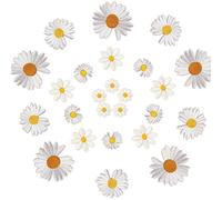 Parche Bordado De Margaritas,10 piezas Termoadhesivos para Planchar con Flores Parches Apliques de Flores Bordado Decorativo para Decoración de Camiseta Mochila Zapatos Bolsos Bricolaje
