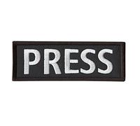 Parche Bordado de Nylon para Chaleco Táctico de Prensa 5"x2"