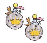 Parche Bordado Del Planeta De La Corona De La Rosa Del Principito, Apliques Bordados For Coser O Planchar De Cuento De Hadas For Ropa, Chaquetas, Mochilas, Sombreros, Bolsos
