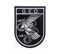 Parche Bordado GEOS unidades de Élite del Cuerpo Nacional de Policía (G.E.O Gris)